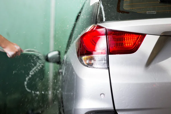 Serie Detalles Del Coche Lavado Coches —  Fotos de Stock