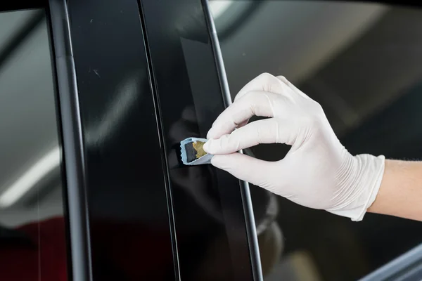 Auto body repair series : Glass coating — Stock Photo, Image