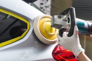 Araba serisi ayrıntılı: parlatma gri araba