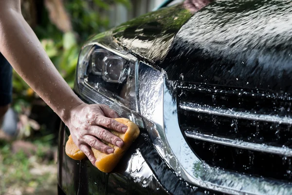 Serie de detalles del coche: Lavado de coches —  Fotos de Stock