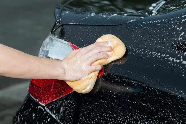 Serie de detalles del coche: Lavado de coches — Foto de Stock