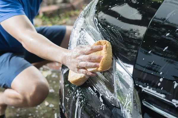 Serie de detalles del coche: Lavado de coches —  Fotos de Stock