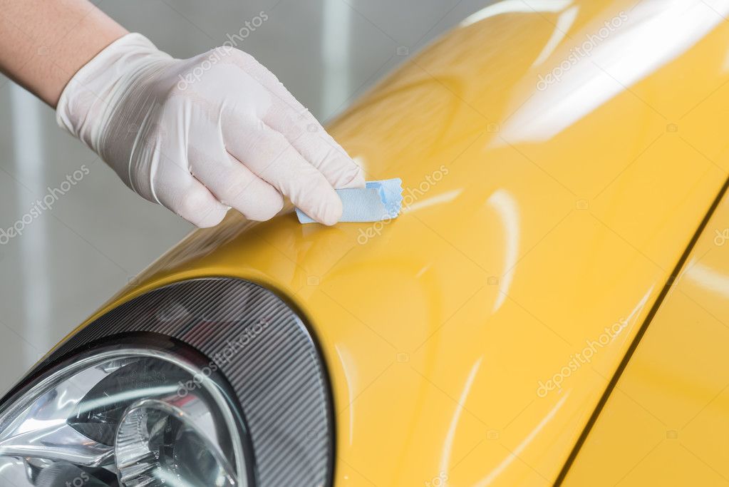 Car detailing series Glass coating — Stock Photo ©