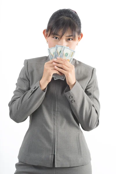Asian office worker series : Hiding — Stock Photo, Image