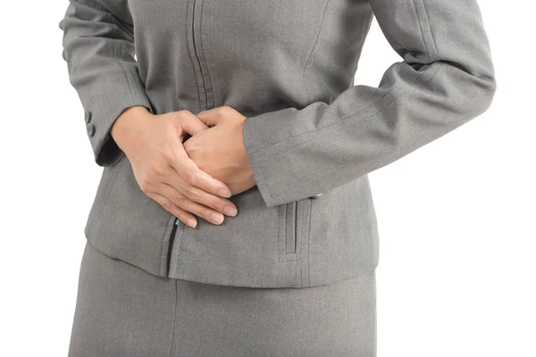 Asian office worker series : Stomachache — Stock Photo, Image
