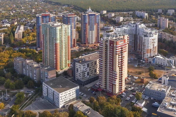 Όμορφη Cityscape Κατοικίες Στο Χάρκοβο Ουκρανία Εναέρια Άποψη — Φωτογραφία Αρχείου