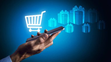 İnternet hizmeti gönderen çevrimiçi alışveriş hediyesi