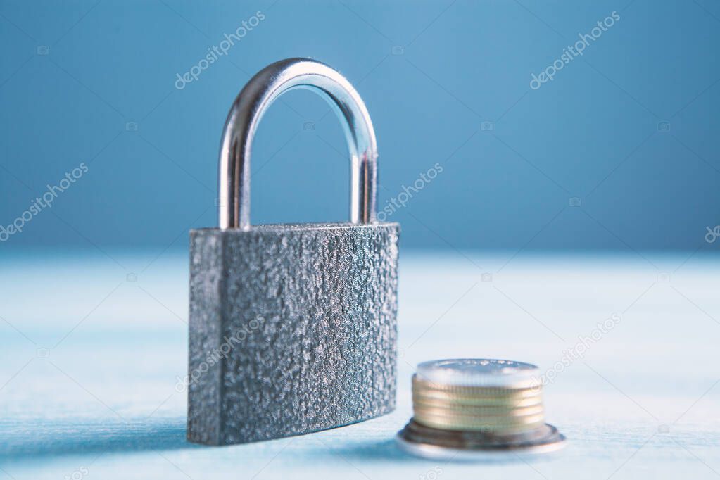 lock from a coin a ban on money and accounts