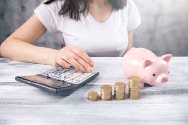 para finans iş konsepti hesaplanıyor.