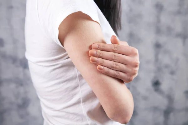 Joint Injuries Spasm Girl Arm — Stock Photo, Image