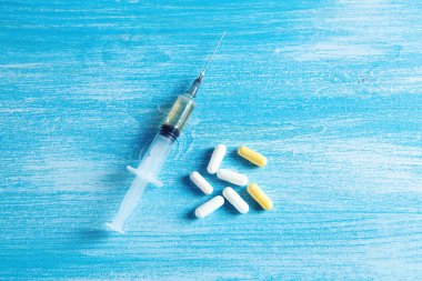 Tıbbi haplar üst görüş alanında