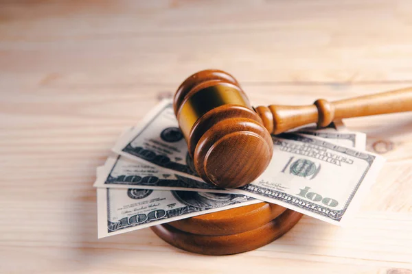 Money Hammer Judge — Stock Photo, Image