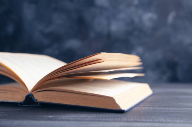 Masanın üzerinde açık bir kitap