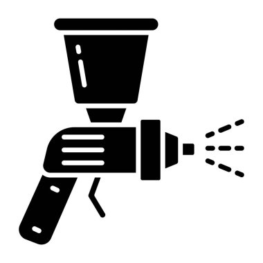 Modem tasarımı ikon vektör araba sprey tabancası