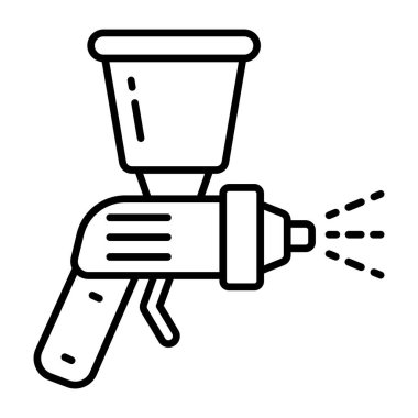 Modem tasarımı ikon vektör araba sprey tabancası