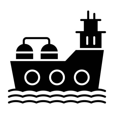 Kargo teknesinin eşsiz tasarım simgesi. 