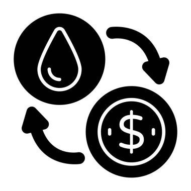 Petrol fiyatının eşsiz tasarım simgesi. 