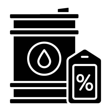 Yağ varilinin düzenlenebilir tasarım simgesi