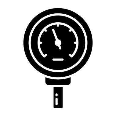 Basınç sayacının simge tasarımı 