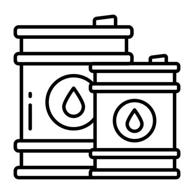 Yağ varillerinin yaratıcı tasarım simgesi