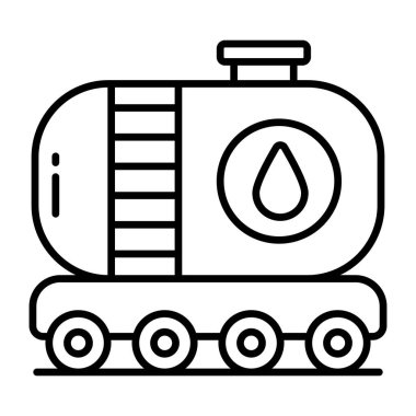 Petrol treninin vektör tasarımı