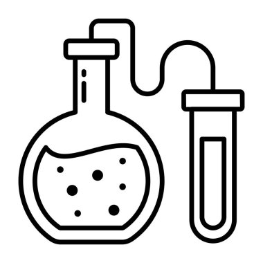 Kimyasal reaksiyonun mükemmel tasarım simgesi