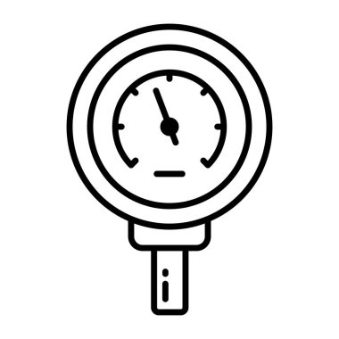 Basınç sayacının simge tasarımı 