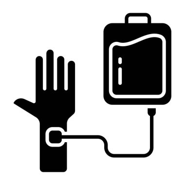 Kan bağışı kavramsal tasarım simgesi 