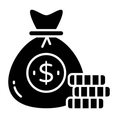 Para çantasının son moda vektör tasarımı 