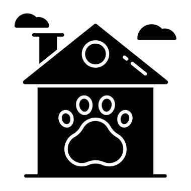 Hayvan barınağının moda tasarım ikonu 