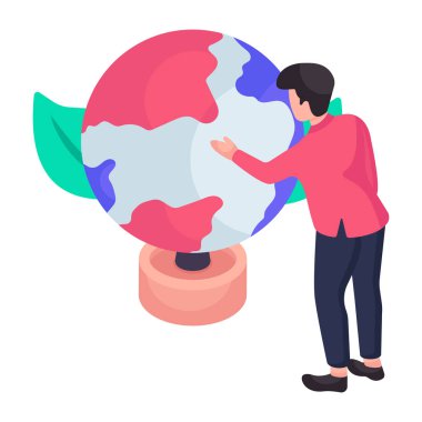 Küresel ekolojinin eşsiz bir tasarımı. 