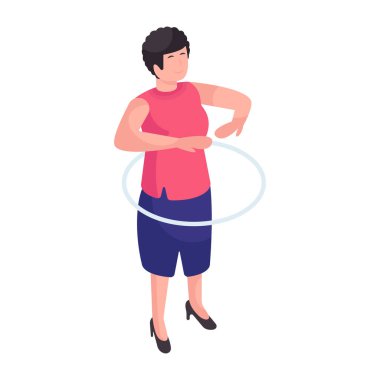 Hula çemberinin düzenlenebilir tasarım çizimi