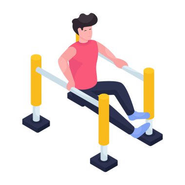 Sokak egzersizinin eşsiz bir tasarımı. 