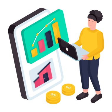 Mobil özellik analizlerinin bir çizimi