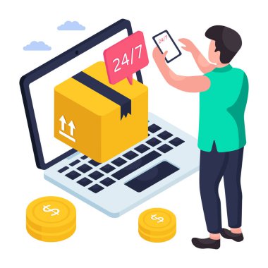 7 / 24 dağıtım servisinin bir tasarımı 