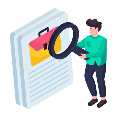 Arama işinin moda tasarım illüstrasyonu