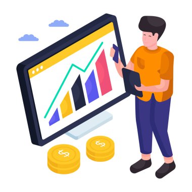 Büyüme grafiğinin düzenlenebilir tasarım çizelgesi 