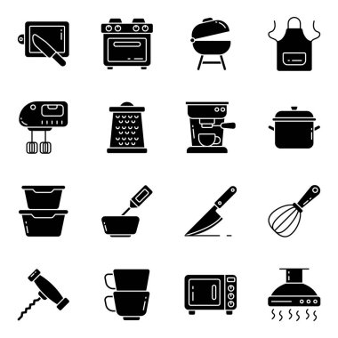 Gıda Katı Simgeleri Seti