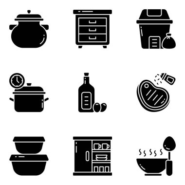 Mutfak Utensilleri Som Simgeleri