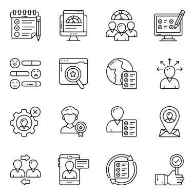 Geri besleme doğrusal simgeleri kümesi