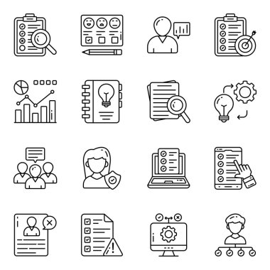 Değerlendirme Doğrusal Simgeleri Kümesi