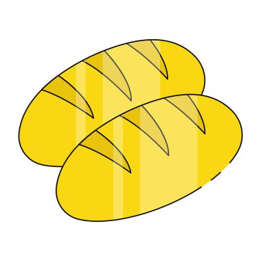 Trendy design icon of baguette 