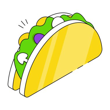 Taco 'nun eşsiz tasarım ikonu. 