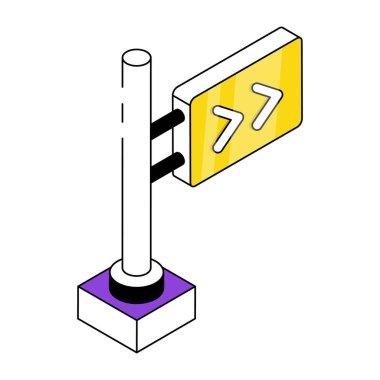 Perfect design icon of direction board