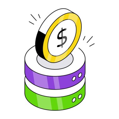 Satın alma veritabanının simge tasarımı 