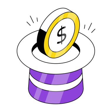 Finansal büyünün eşsiz tasarım simgesi. 