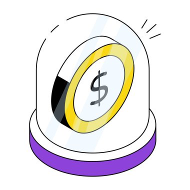 Finansal acil durumun düzenlenebilir tasarım simgesi 