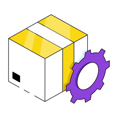 Trendy design icon of parcel management 