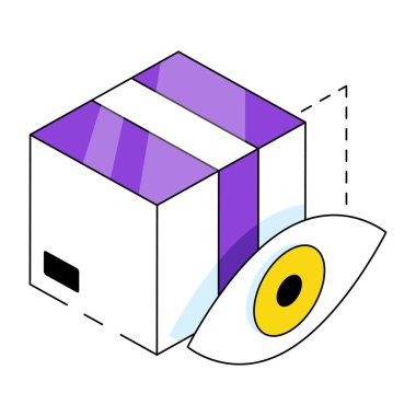 Paket izlemenin eşsiz bir tasarım simgesi 