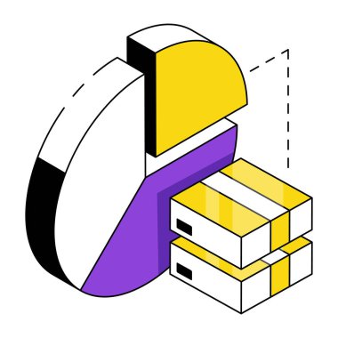 Lojistik analitiğin düzenlenebilir tasarım simgesi 